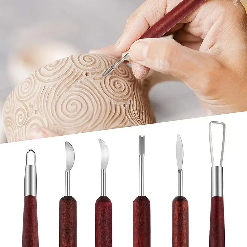 Wood Chisel Set - 6 cái/bộ công cụ Gốm Gỗ