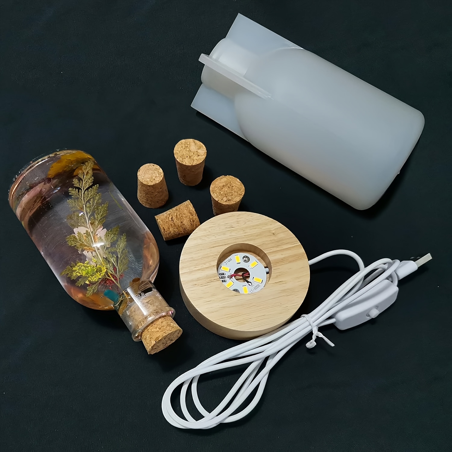 Drift Bottle Light Resin Mold  - đánh giá và giá Woodworking Resin
