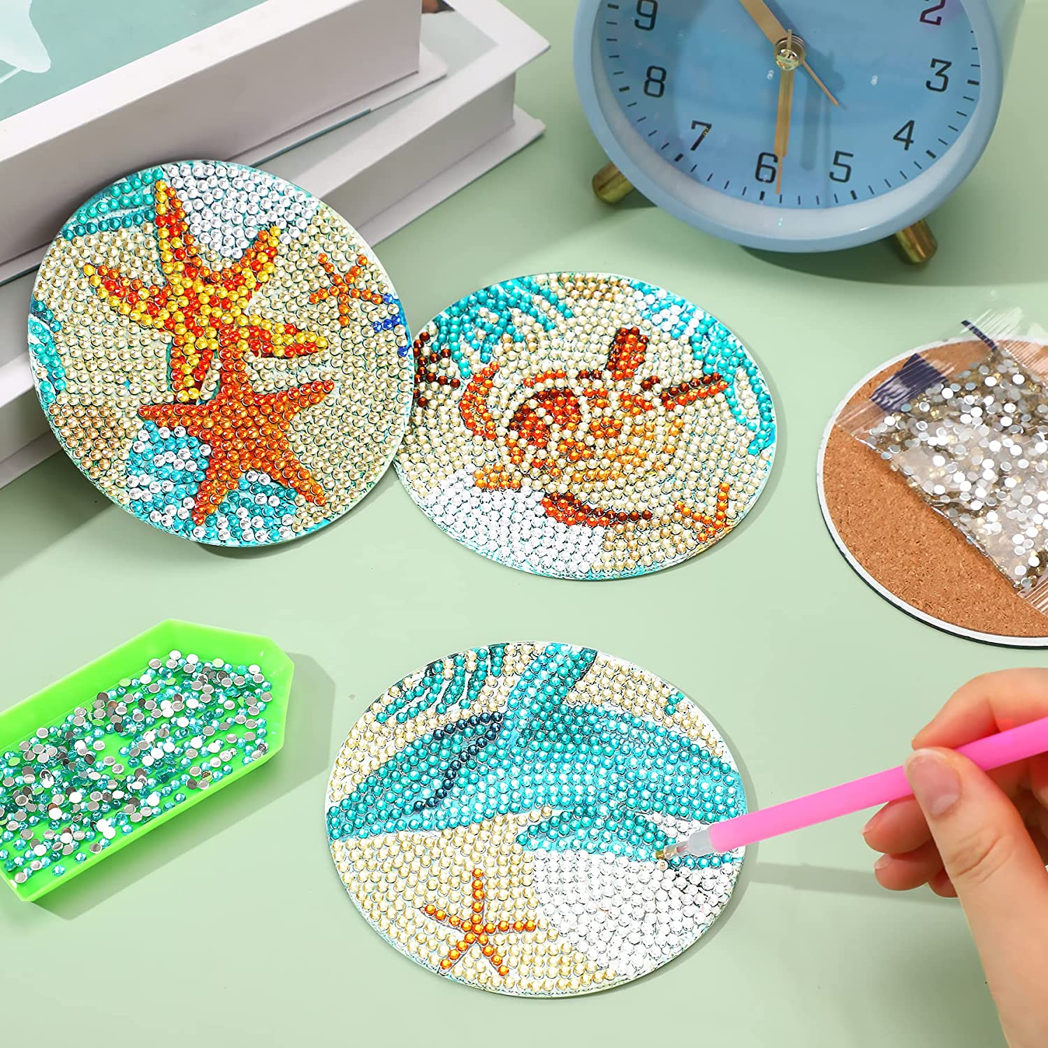 8pcs/Set DIY Diamond Painting  - đánh giá và giá Woodworking Resin