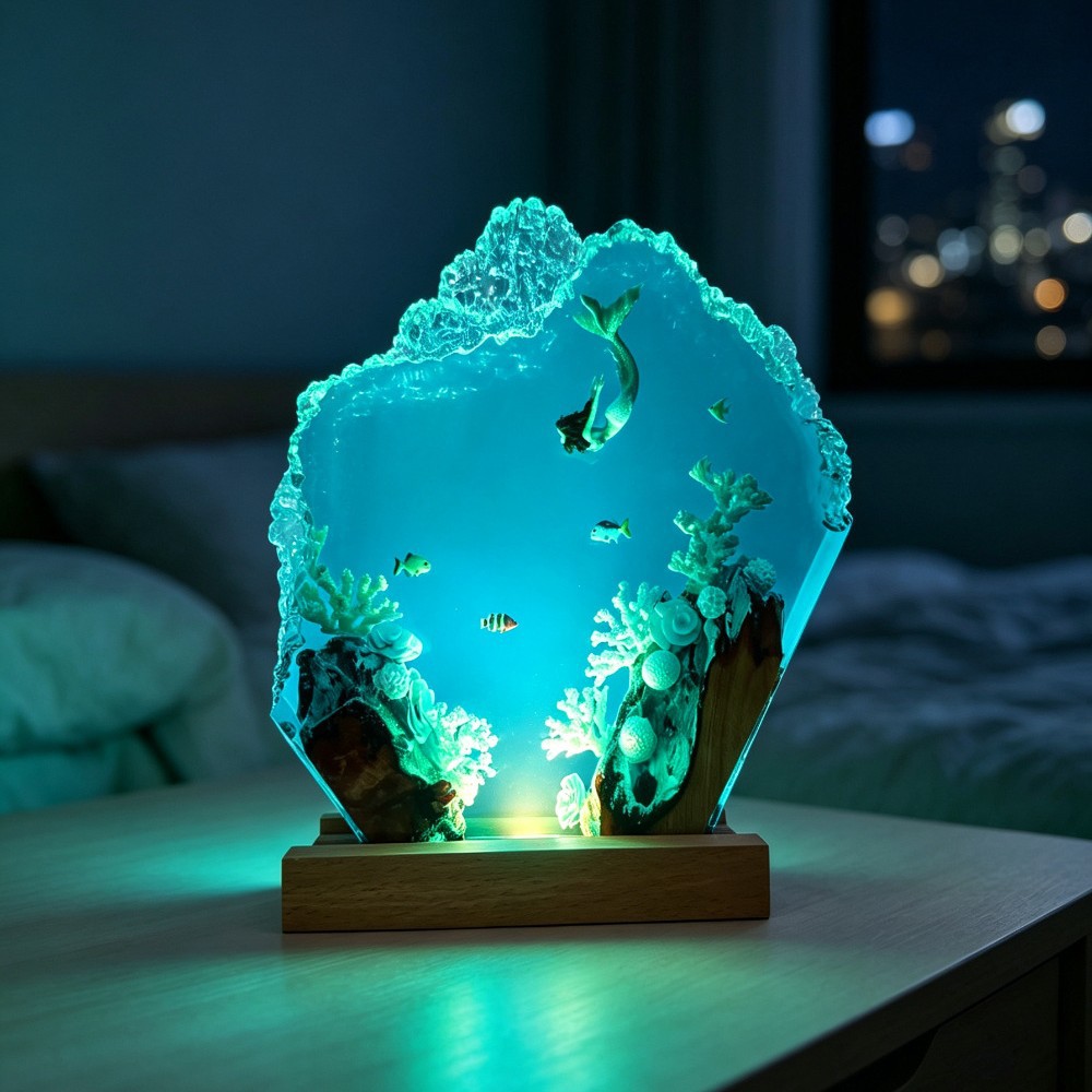 Deep Sea Mermaid Epoxy Sculptu - đánh giá và giá Woodworking Resin