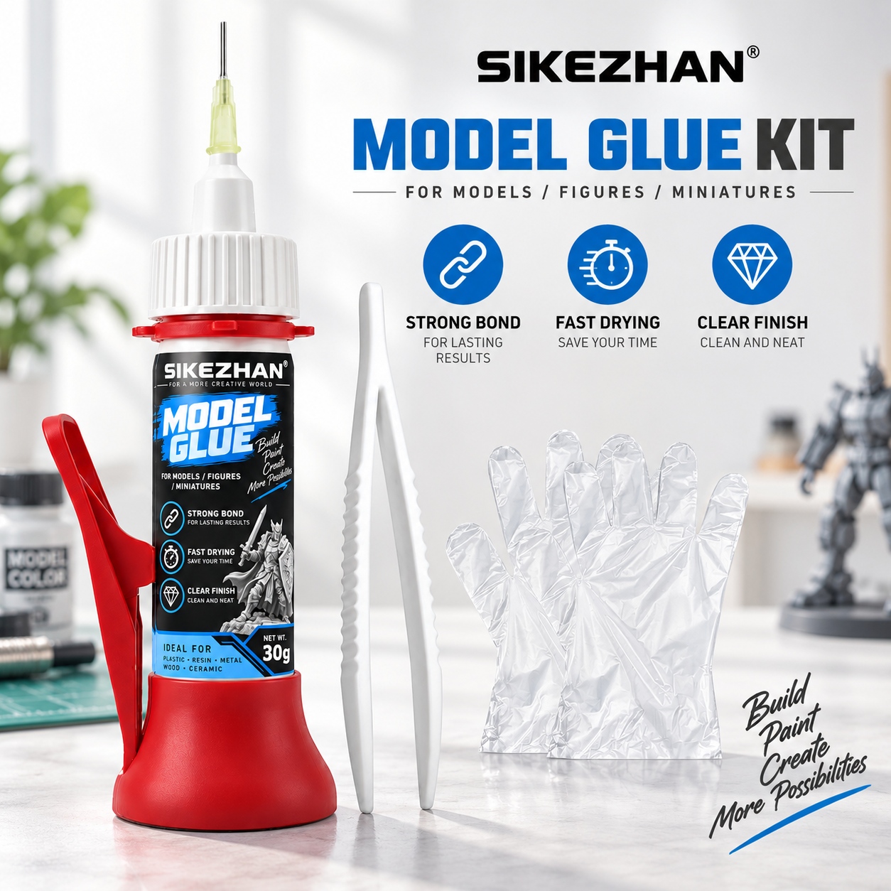 SIKEZHAN Model Glue 30g Precis - đánh giá và giá Woodworking Glue