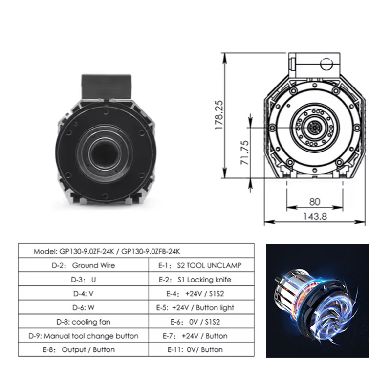 Hot Sale 9kW ISO30 Steel Spind - đánh giá và giá Woodworking Machinery For Sale