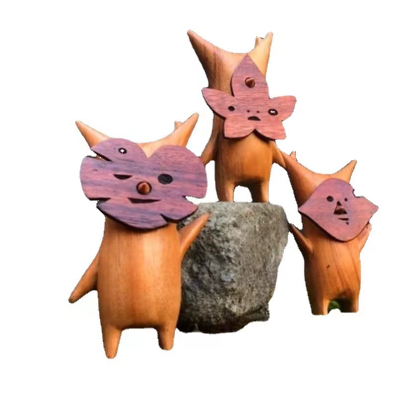 1/2/3pcs Wooden Korok Statue H - đánh giá và giá Woodworking Resin