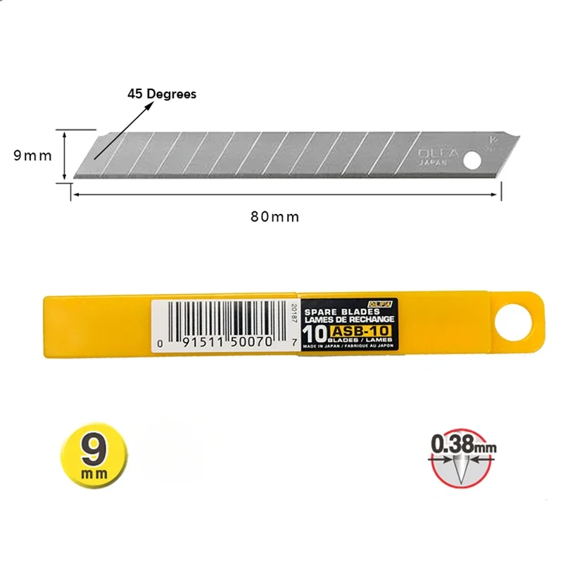 OLFA ASB-10 9mm Spare Blades 1 - đánh giá và giá Woodworking Wallpaper